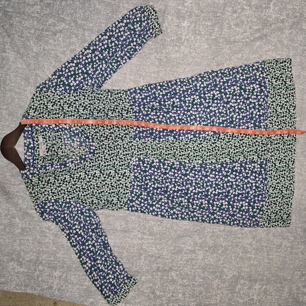 Boden Mollie Blue Green Polka Dot Printed Tunic Dress Size 6 - Picture 8 of 12